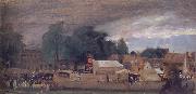John Constable The Village fair,East Bergholt 1811 oil painting on canvas